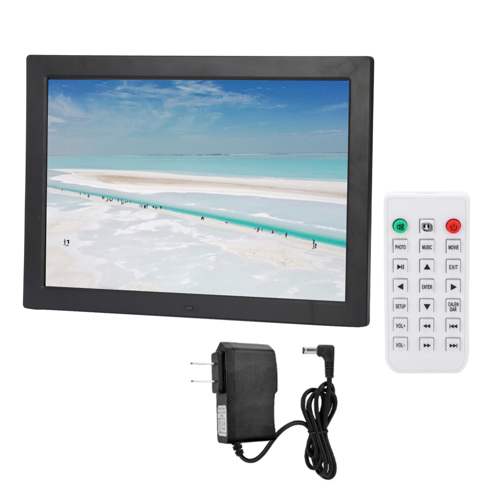 (Prise Us) 17In Hd Digital Photo Frame 1440X900 Mp3/Mp4 Clock Calendar 100-240V 643505139655