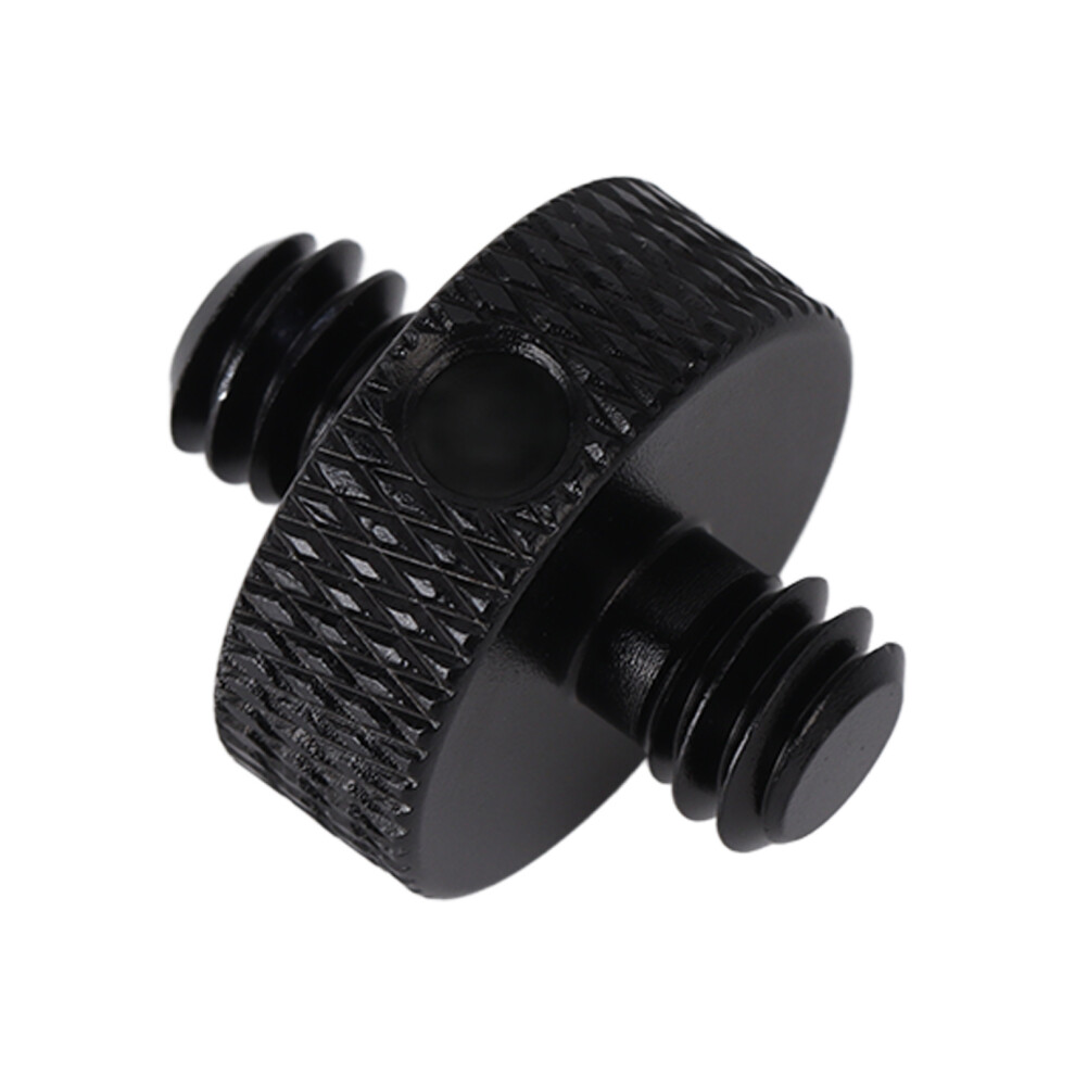 (Black) 1/4In Male Threaded Camera Screw Adapter Mount For Tripod Black 643505011388