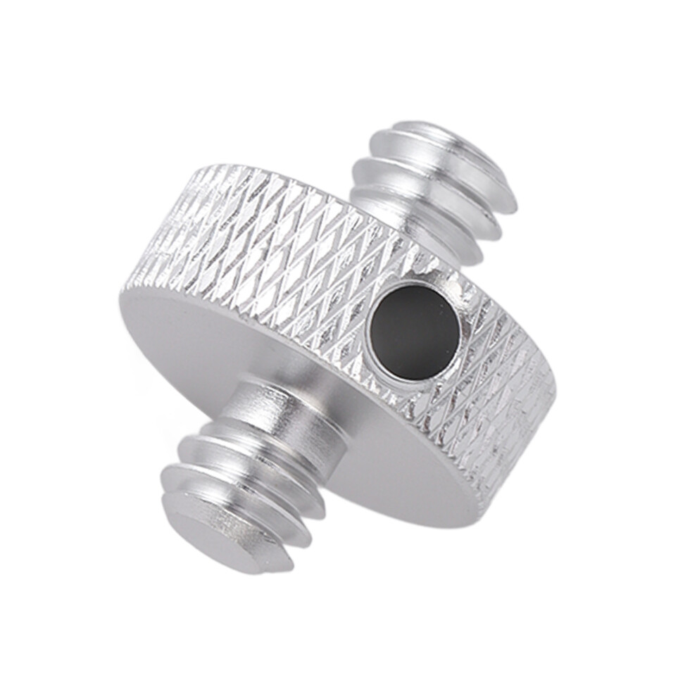 (Silver) 1/4In Male Threaded Camera Screw Adapter Mount For Tripod Silver 643505011395