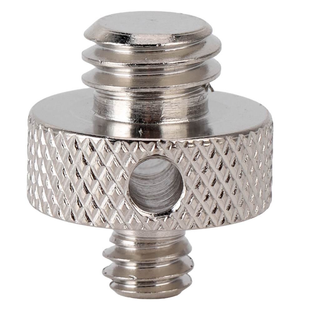 1/4In To 3/8In Male Threaded Tripod Adapter Double Sided White 643505011432