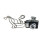 (Black) Hip Hop Flash Camera Pendant Necklace Black 1