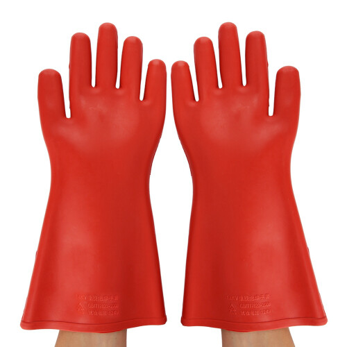 12KV High Voltage Rubber Insulated Waterproof Gloves 2