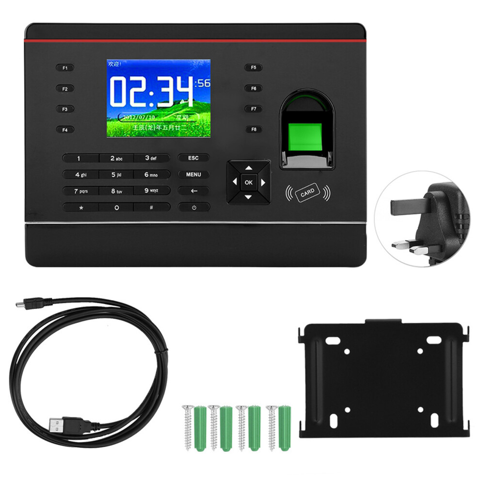 A C061 2.8In Tft Tcp/Ip Fingerprint Card Reader Attendance Machine 604725163523