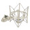 (Champagne Silver) Microphone Shock Mount Clip Anti Vibration Holder for Streaming 1