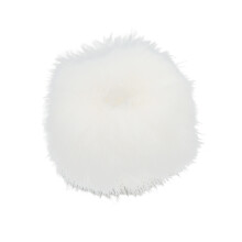 (White) Lavalier Wind Muff Mic Furry Windscreen Cover 0.5cm 0.2in Black White