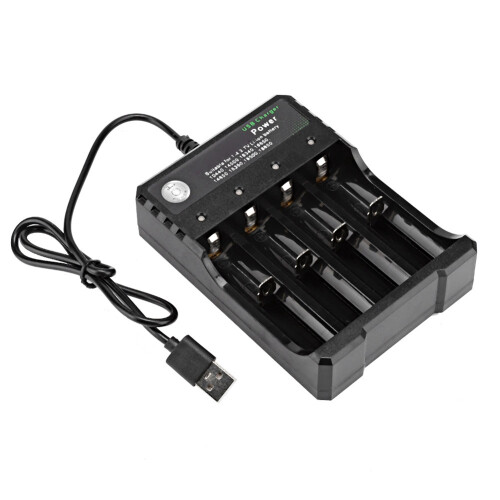 4-fach USB-Smart-Ladegerät für 18650-Akku