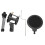 Foldable Microphone Shockproof Stand with Pop Filter Studio 1