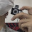 (Black) Hip Hop Flash Camera Pendant Necklace Black 4