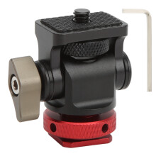 Mini Tripod Ball Head Cold Shoe Adapter for Camera Monitor Flash