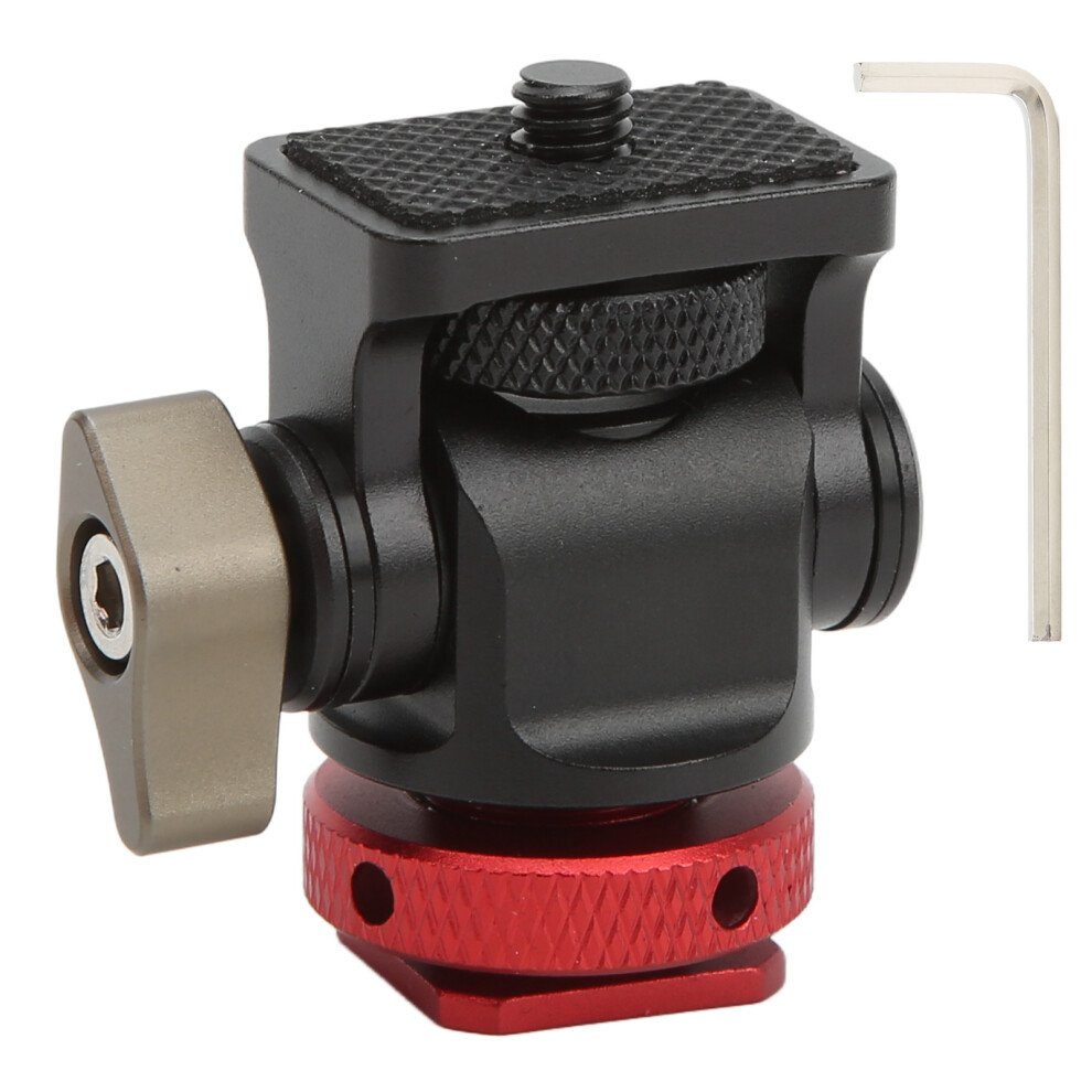 Mini Tripod Ball Head Cold Shoe Adapter For Camera Monitor Flash 643505013627