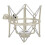 (Champagne Silver) Microphone Shock Mount Clip Anti Vibration Holder for Streaming 4