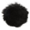 (Black) Artificial Fur Lavalier Mic Windscreen Lapel Clip On Black White 4