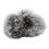 (Black White) Artificial Fur Lavalier Mic Windscreen Lapel Clip On Black White 5