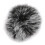 (Black White) Artificial Fur Lavalier Mic Windscreen Lapel Clip On Black White 2