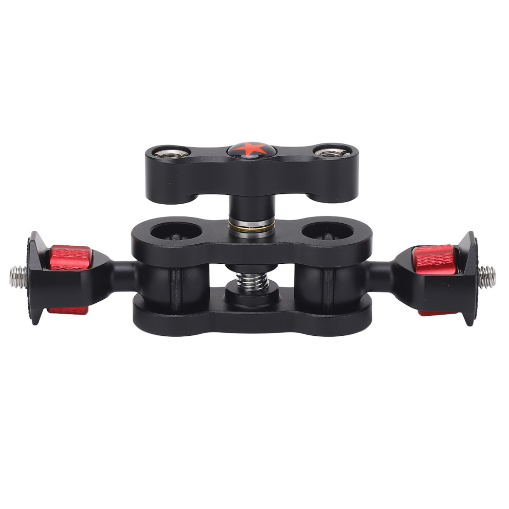 Dual Ball Head 1/4In Screw 180 Rotating Mount For Camera 643505999600