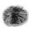 (Black White) Artificial Fur Lavalier Mic Windscreen Lapel Clip On Black White 4