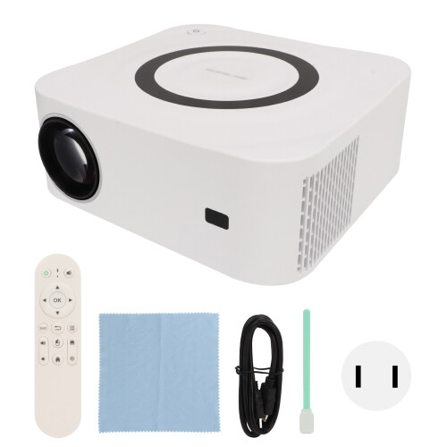 (US Plug) Bluetooth 1080P WiFi Projector 2.4G/5G Phone Cast EU Plug