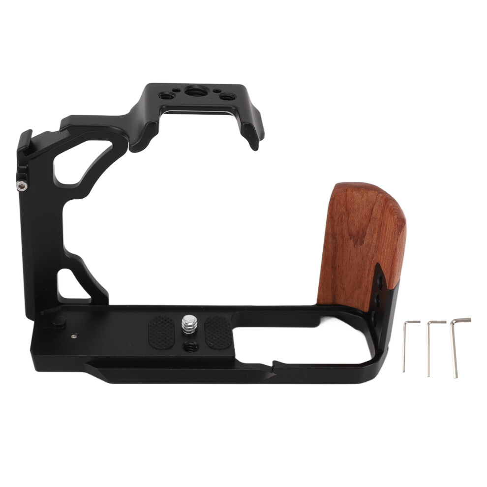 () Camera Cage Wood Handle Anti Slip For Nikon Zfc Black/Silver 643505000399