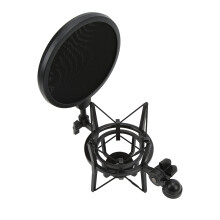 Microphone Shock Mount with Filter Anti-Vibration Stand