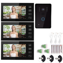 7-Zoll TFT-Video-Intercom-System mit 3 Monitoren