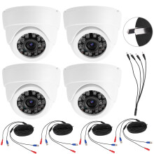 4MP HD 4 in 1 AHD/TVI/CVI/CVBS IP66 Waterproof 24Leds IR Dome Camera