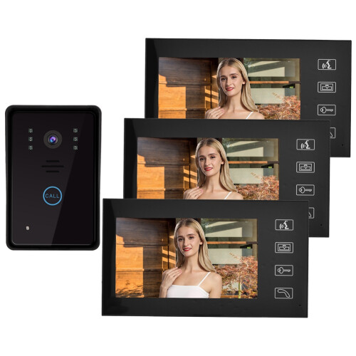7-Zoll TFT-Video-Intercom-System mit 3 Monitoren 2