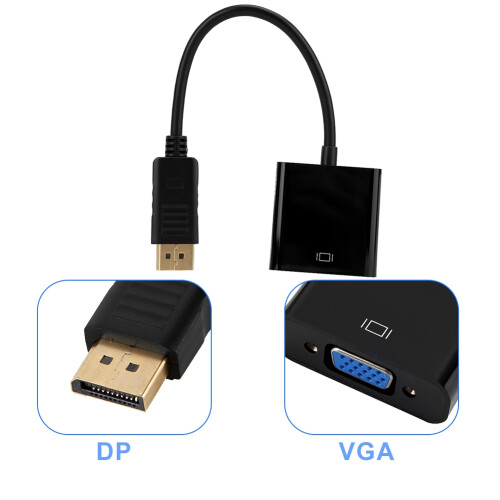 25cm 1080P DP-zu-VGA-Adapterkabel 2