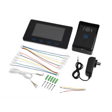 7in Wired Video Door Phone HD 1.3MP 150 Monitor Touch Screen Black