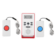 Drahtloser Pager SOS-Alarmknopf für Pflegekräfte (2 Empfänger)