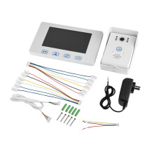 7in Wired Video Doorbell HD 1.3MP 150 Monitor Touch Screen Key White