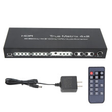 4 in 2 Out 2.1 HDMI Matrix 8K60Hz 4K120Hz Dolby Vision HDR