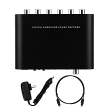 Digital DTS 5.1 Audio Decoder Optical Coaxial Adapter 110-240V