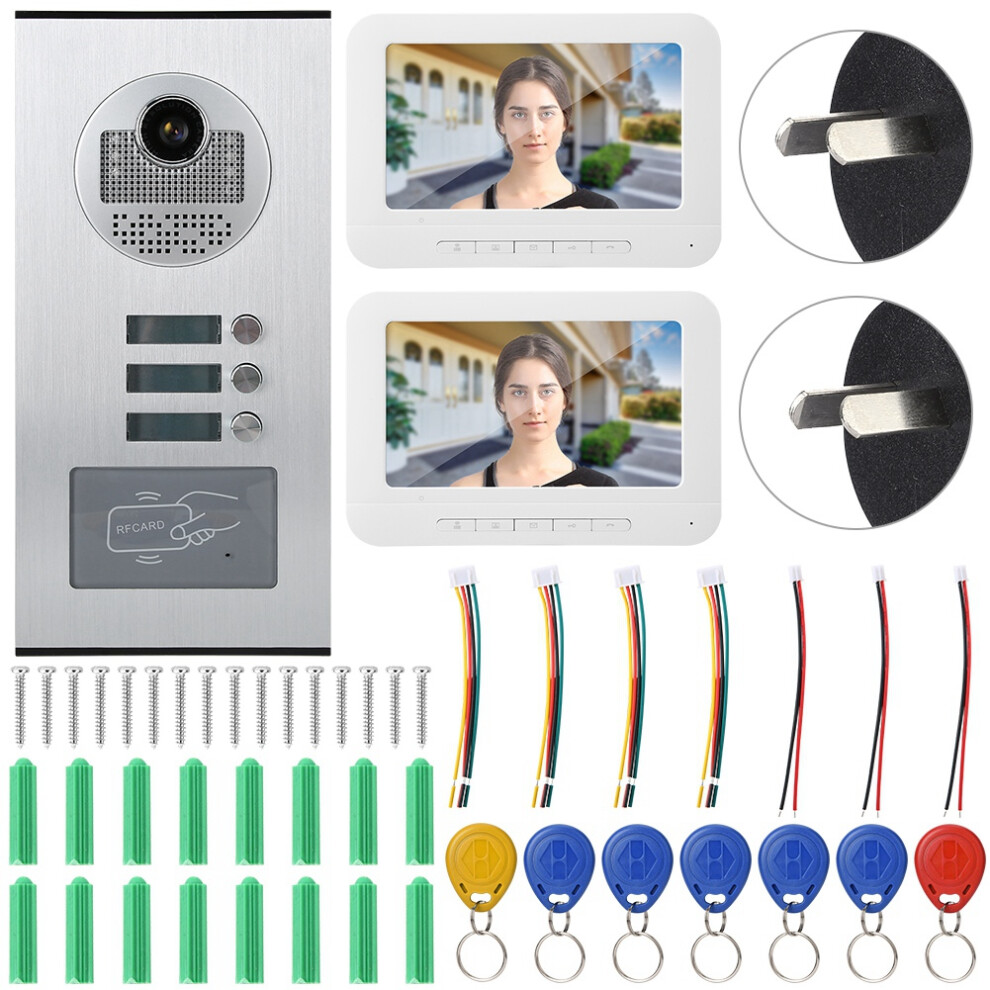 7Inches Video Intercom Doorbell Visual Intercom Door Phone Rfid Camera 604725164568