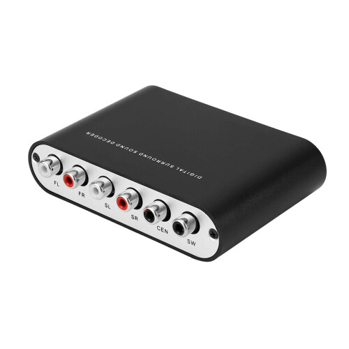 Digital DTS 5.1 Audio Decoder Optical Coaxial Adapter 110-240V 2