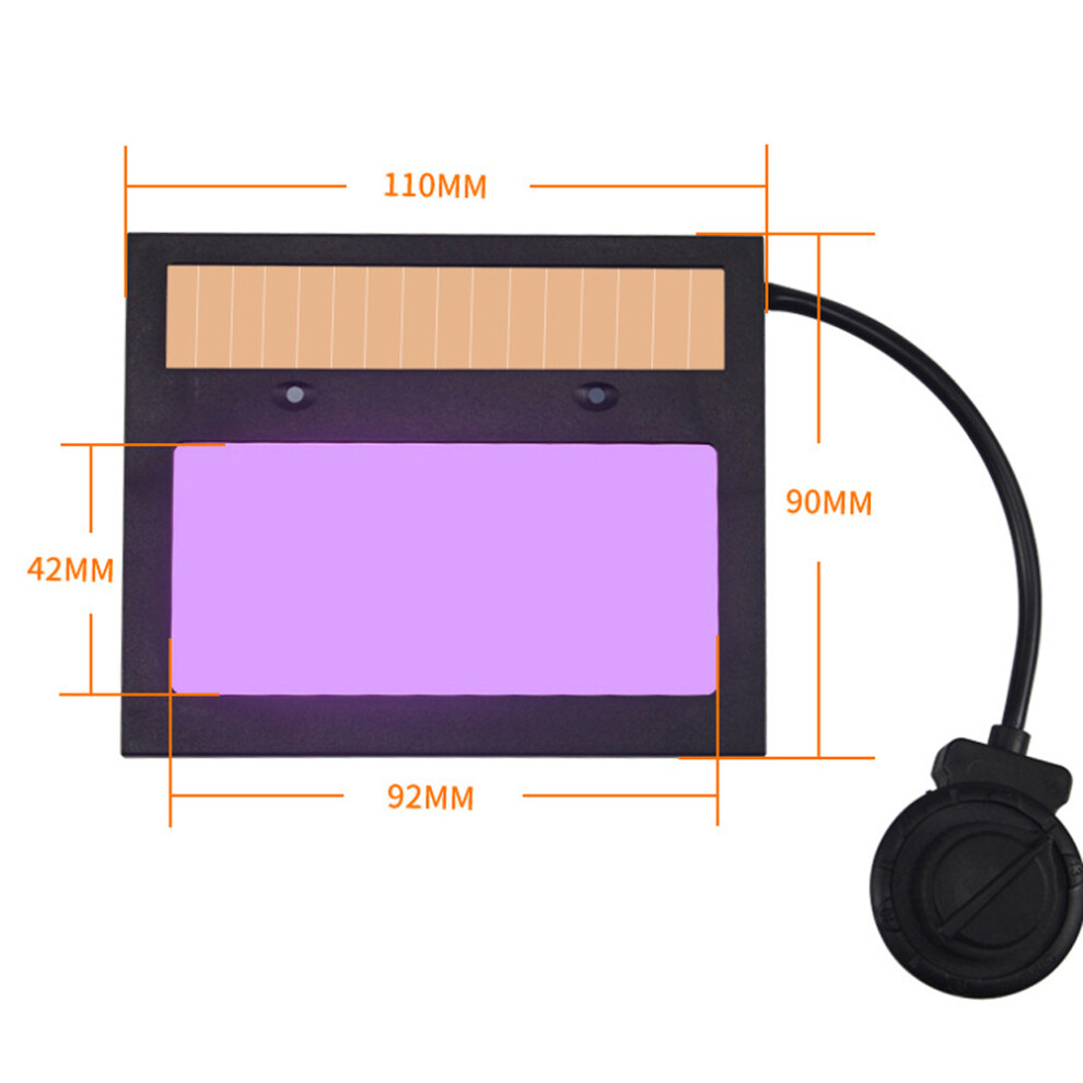 Solar Charging Auto Darkening Welding Facemask Large Lcd Arc Welding 604725127006