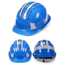 ABS Safety Helmet Breathable Shockproof Vents Multi-point Buffer Blue