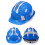 ABS Safety Helmet Breathable Shockproof Vents Multi-point Buffer Blue 1
