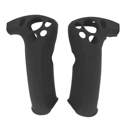 (Black) 2Pcs VR Controller Grip Cover Silicone Anti-Slip Black 1