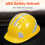 ABS Safety Helmet Breathable Shockproof Vents Multi-point Buffer Blue 2