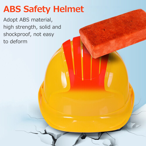 ABS Safety Helmet Breathable Shockproof Vents Multi-point Buffer Blue 2