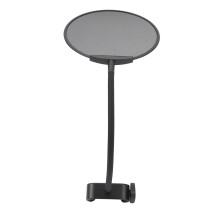 Foldable Pop Filter Mic Dual Layer Wind Screen 360 Gooseneck Clip