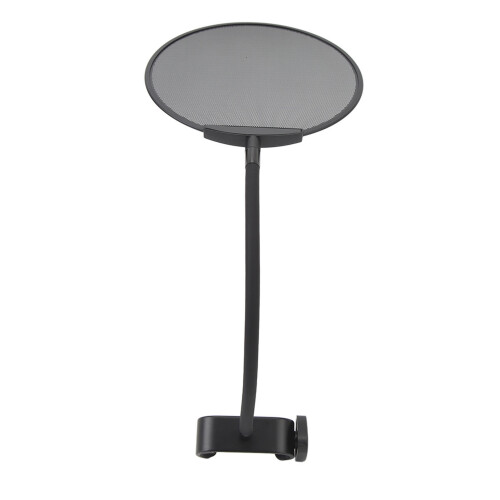Foldable Pop Filter Mic Dual Layer Wind Screen 360 Gooseneck Clip