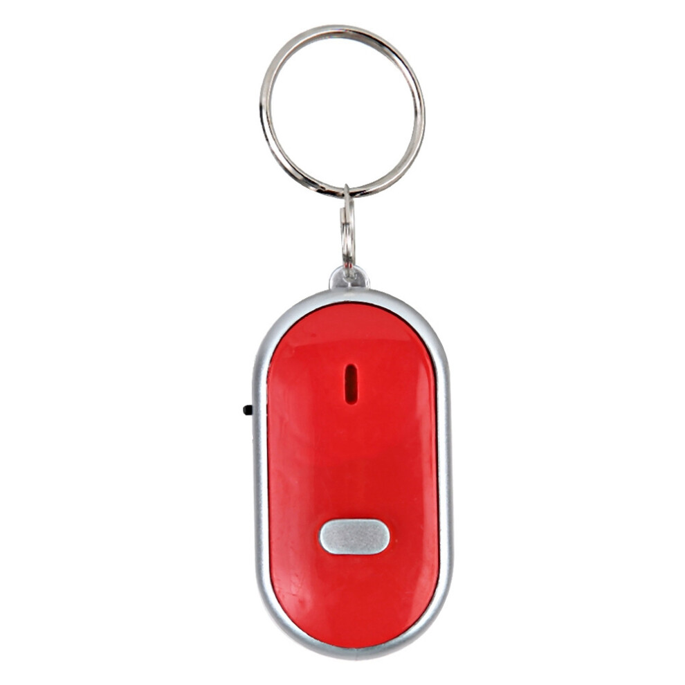 Voice Control Anti Lost Whistle Key Finder Keychain Tracer (Red) Red 604725162717