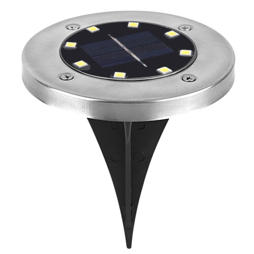 4-LED Solarbodenleuchte wasserdicht für Gartenweg