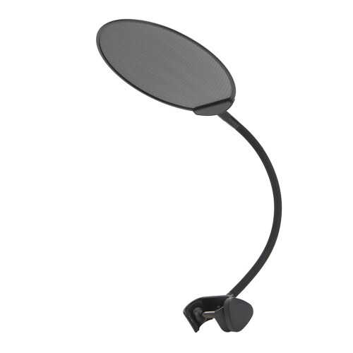 Foldable Pop Filter Mic Dual Layer Wind Screen 360 Gooseneck Clip 2