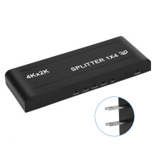 4K HDMI Metal 1080P 60Hz 3D Video Switcher Splitter 1in4out