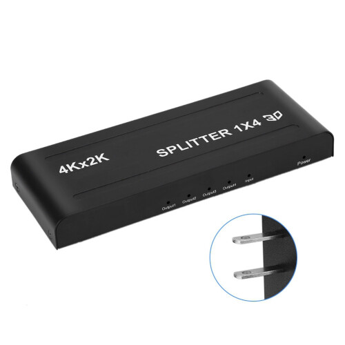 4K HDMI 60Hz 3D Video-Switcher Splitter 1-in-4-out