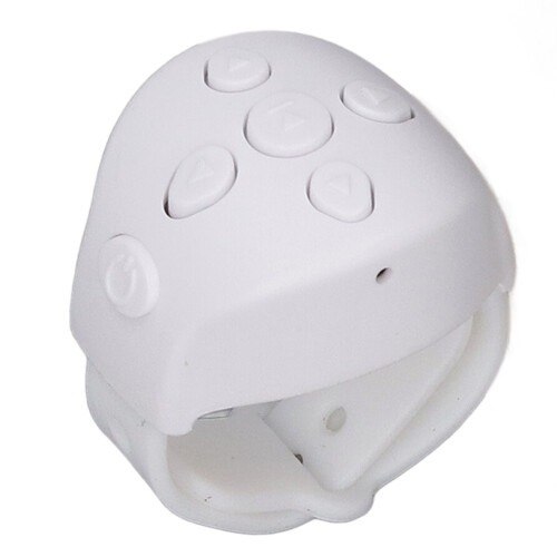 (White) Bluetooth Remote Control Ring for Phone Camera Selfie 2