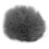 (Grey) Artificial Fur Lavalier Mic Windscreen Lapel Clip On Black White 2