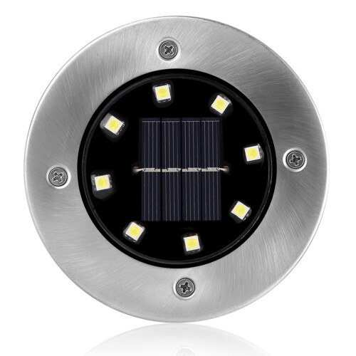 4-LED Solarbodenleuchte wasserdicht für Gartenweg 1